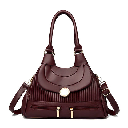 Genuine Brand Luxury Handbags for Women Designer Fashion Tote Bag High Quality Soft Pu Leather Shoulder Crossbody Hand Bags Sac