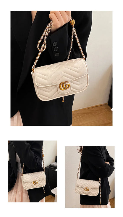 2026 Light Luxury Fashion Women'S  Shoulder Crossbody Bag Niche New Underarm Bag Fashionable Chain Bag Handbag Bag For Women