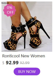 Ronticool Handmade Women's Winter Ankle Boots Lace Up Stiletto High Heels Round Toe Black Party Shoes Ladies US Size 5-20