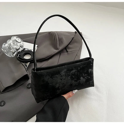 AMYMANG Women Small PU Leather Design Square Underarm Shoulder Bag 2026 New Trendy Crossbody Bag Female Handbags and Purses