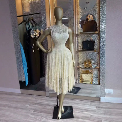Elegant Sleeveless A-line Long Tank Dress for Women Summer 2026 Streetwear INS Education Party Cocktail Night Out Long Dresses