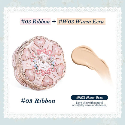 Flower Knows Bunny Garden Collection Cushion CC Cream Face Foundation Concealer Makeup Base Korean Long Lasting Fond De Teint