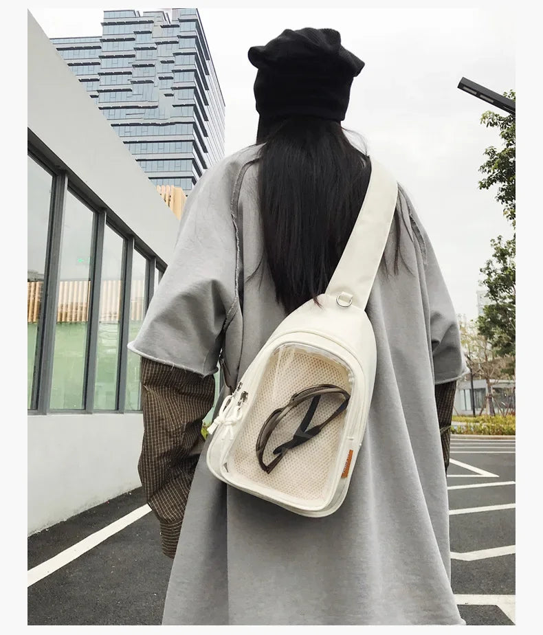 Kawaii Japanese Itabag Girls Soft Nylon Backpack Crossbody Bags 10CM Doll Women With Display Plate Cross Body Sling Pouch 2025