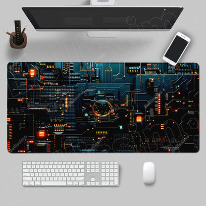 Inside Motherboard Circuit Board Mouse Pad Dropshipping Large Playmat Gaming Customized Mat Gamer Office Mousepad Bulk Desk Mat