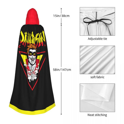 Aldult Danhausen Very Nice Very Evil Cloak with Hood Wrestling Wrestler 2026 Grim Reaper Robe Costume for Party