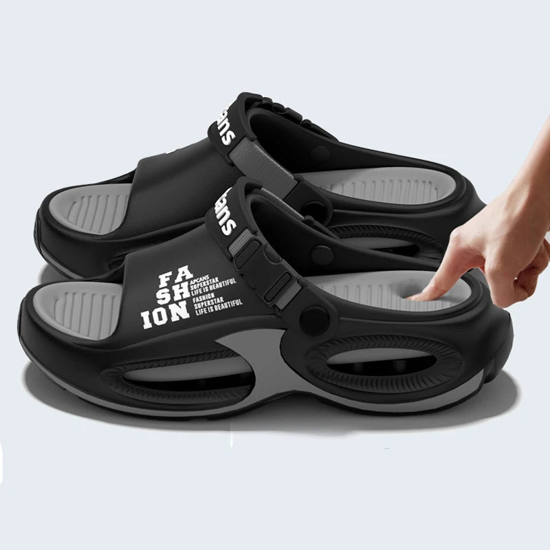 Men Fashion Sport Slippers Indoor Outdoor Sandals Beach Flip Flop Thick Sole Male Slides Summer Non-Slip Men Shower Slippers