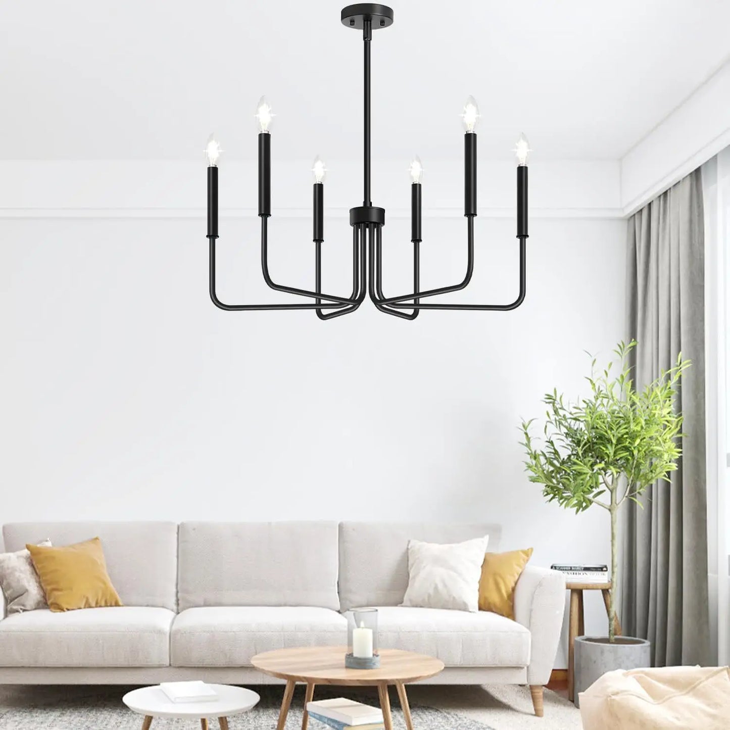 Retro Loft Candle Chandeliers Light Simple Iron Chandelier Pendant Lights for Living Room Dining Room Suspension Lamp AC110-260V