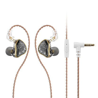 NICEHCK DB2 Wired Earbud IEM 1DD+1BA Hybrid Dual Driver HiFi Earphone With 0.78 2Pin Interface Warm Vocal Music In Ear Monitor