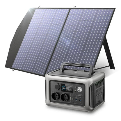 ALLPOWERS Solarpanel 100W 140W 200W Solar Energy Charger with LiFePo4 Battery 299Wh 600W Portable Power Station for Camping RV