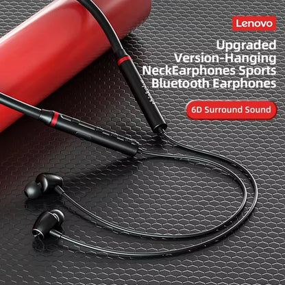 Lenovo Bluetooth Earphones HE05X Wireless Earbuds Magnetic Neckband Earphone Waterproof Sport Headset Mic Noise Cancelling