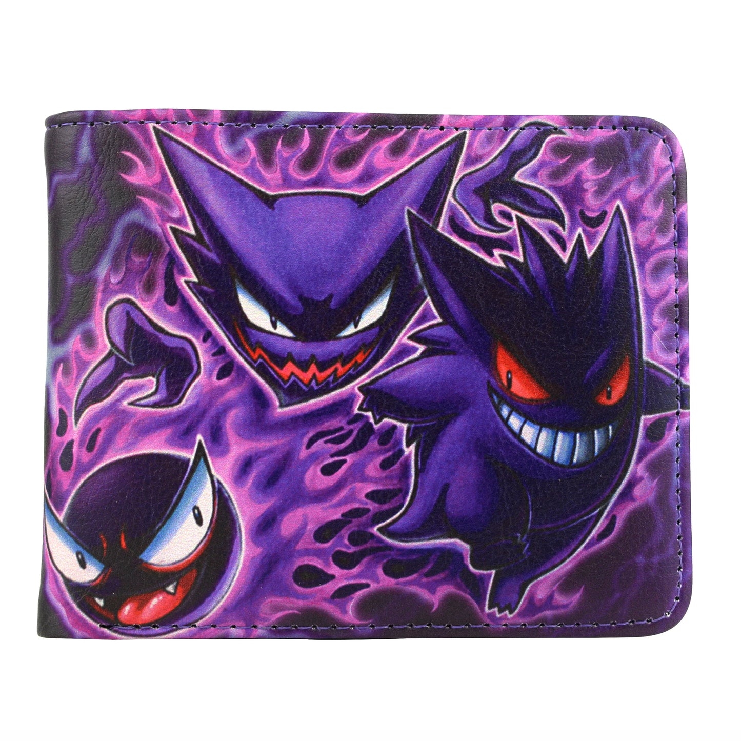 Anime Cartoon GENGAR Wallet Bifold Purse with Coin Pocket