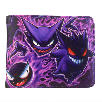 Anime Cartoon GENGAR Wallet Bifold Purse with Coin Pocket
