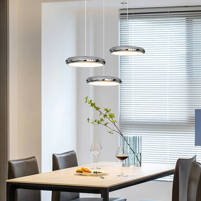 Modern simple LED pendant lights restaurant luxury island bar bedroom chandelier full spectrum dimmable indoor ceiling lamp