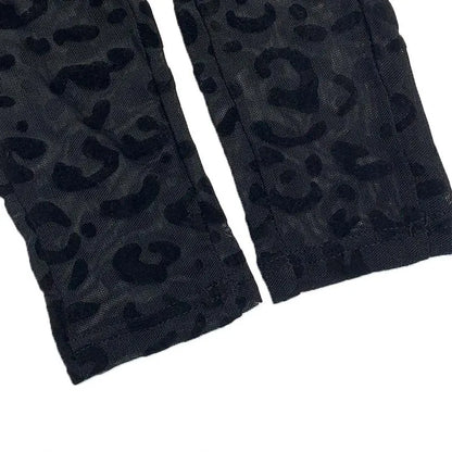 Jumpsuit Women 2023 Spring Fashion Leopard Print Mock Neck Casual Long Sleeve Skinny Daily Semi-Sheer Jumpsuit Y2K Streetwear
