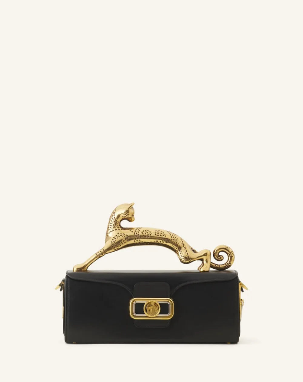 Pencil Cat Bags for Women Famous Luxury Brand Metal Handle Designer Handbag Fashion Rectangular Box Shape High End Shoulder Bag