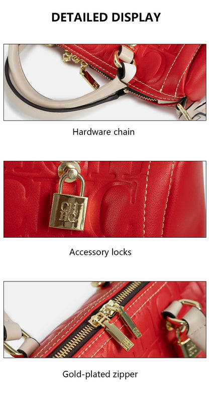 CH Women Handbag Luxury Monogram Embossed Top Handle Bag Shoulder Crossbody Bags For Ladies 2026 Designer High Quality Tote