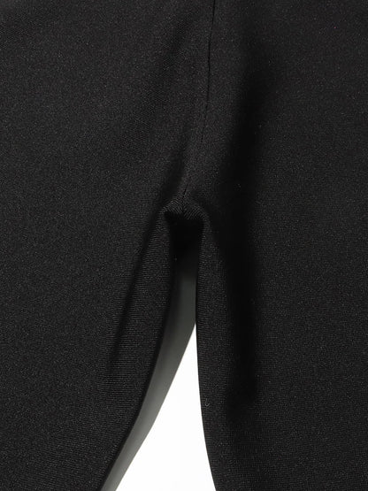 TWOTWINSTYLE Patchwork Diamonds Slimming Jumpsuit For Women Turtleneck Long Sleeve High Waist Chic Jumpsuits Female Fashion New