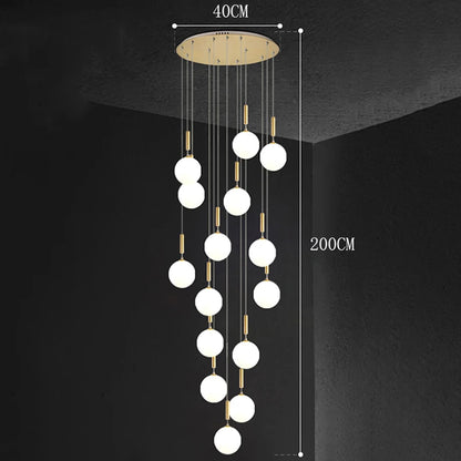 Modern Stair Chandelier Pendant Lights Indoor Lighting Ceiling Lamp Hanging Light LED Chandeliers for Living Room Indoor Lightin