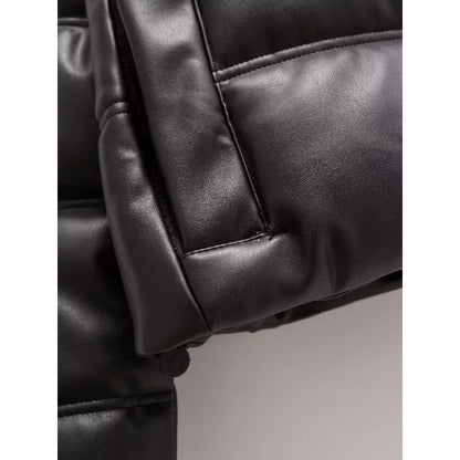 Hooded Coat For Women New In Outerwears Solid Leather Snow Parka Warm Woman Winter Coats Elegant Luxury Women's Coat