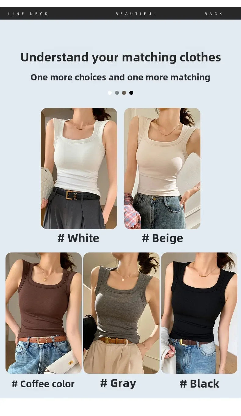New Seamless Built-in Bra Tank Top for Women Sports Bra & Summer Sleeveless Shirt, Breathable Workout Vest with T-Shirt Combo