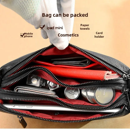 New Fashion Women Genuine Leather Handbags Women's bags Designer Female Shoulder Bags Luxury Brand Cowhide Ladies Messenger Bag