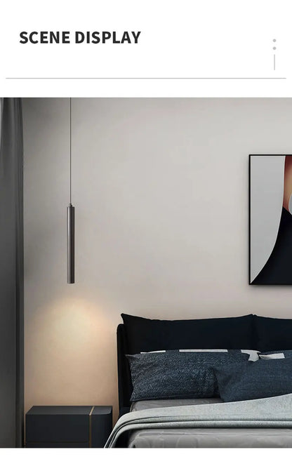 Nordic LED Cord Pendant Lighting for Kitchen Bedside Adjustable Line Suspended Hanging Lamps Chandelier Lights for Restaurant