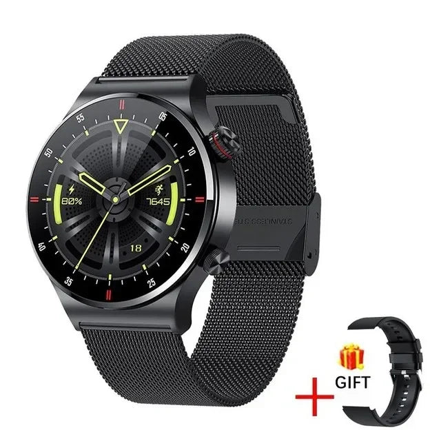 GPS ECG+PPG Bluetooth Call Smart Watch Men 2025 Sports Bracelet NFC Waterproof Custom Watch Face Men SmartWatch For IOS Android
