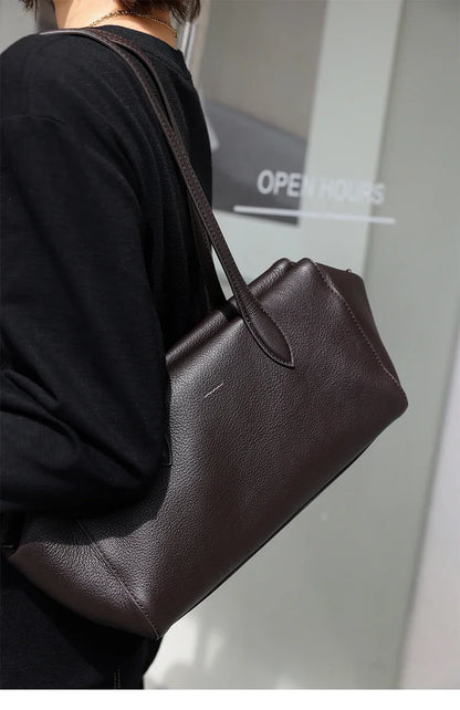 New Women's Natural Suede Leather long handle Shoulder Bag Luxury Designe Genuine Suede Leather Handbags Shopping Underarm Bag
