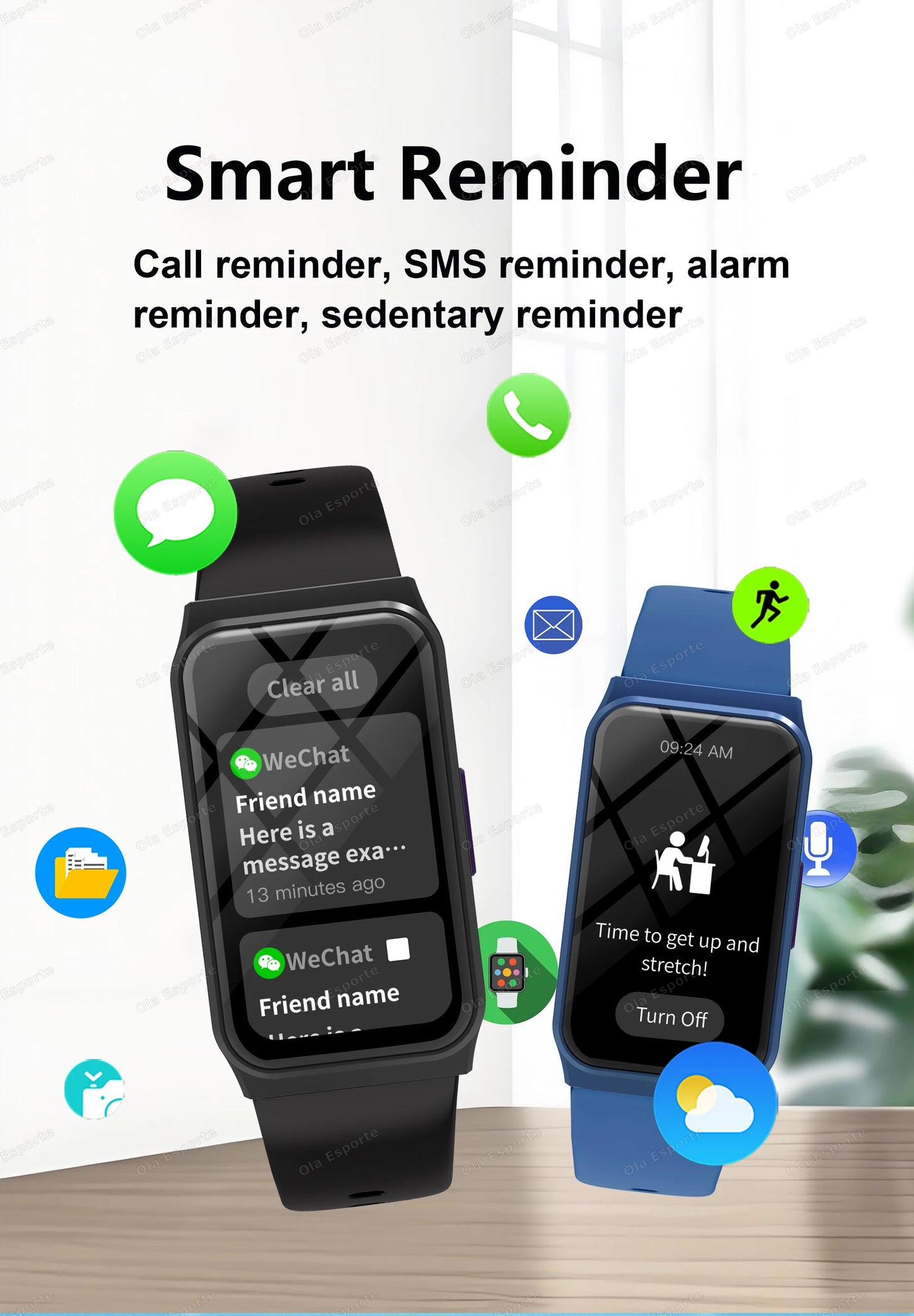 New Smart Watch Lightweight Health & Sleep Monitoring Multiple Sport Modes Music Control For Men Women Smartwatch Holiday Gifts