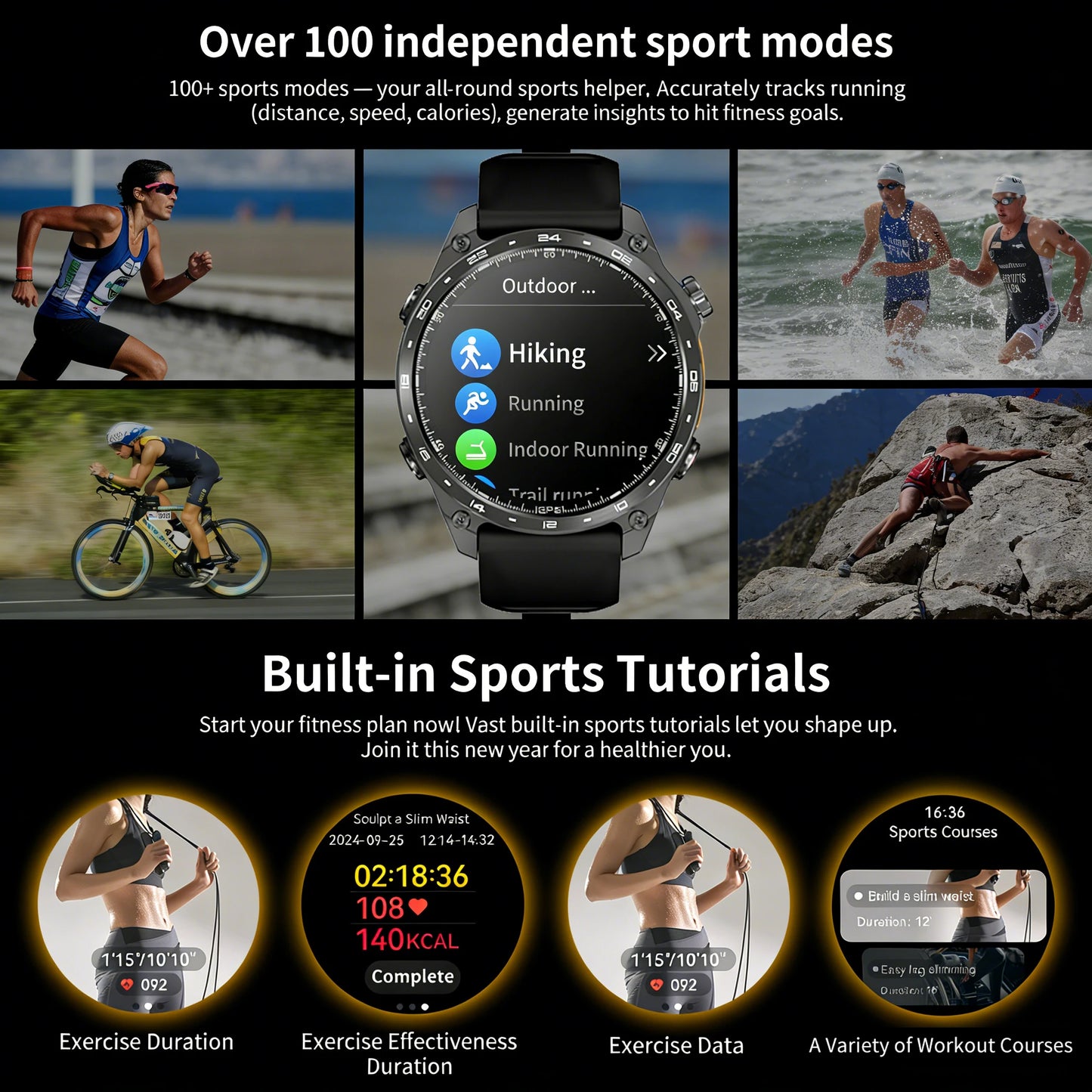 2026 HD300 Pro GPS Smart Watch for Outdoor Sports Offline Map 5.4Bluetooth Call Waterproof Health Travel Diving Smartwatch