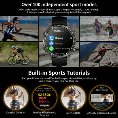 2026 HD300 Pro GPS Smart Watch for Outdoor Sports Offline Map 5.4Bluetooth Call Waterproof Health Travel Diving Smartwatch