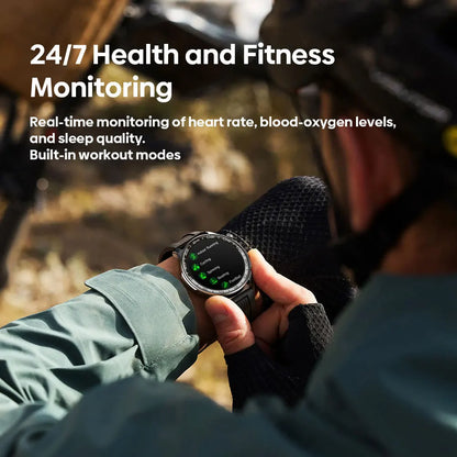New Zeblaze Btalk 4 Pro Voice Calling Smart Watch 1.43''AMOLED Display Screen Heart Rate Fitness & Wellness Smartwatch For Men