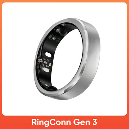 RingConn Gen 3 Smart Ring Vascular Trends Tracking No Subscription App Vibration Alert Sleep Fitness Heart Rate Monitor 14-Day