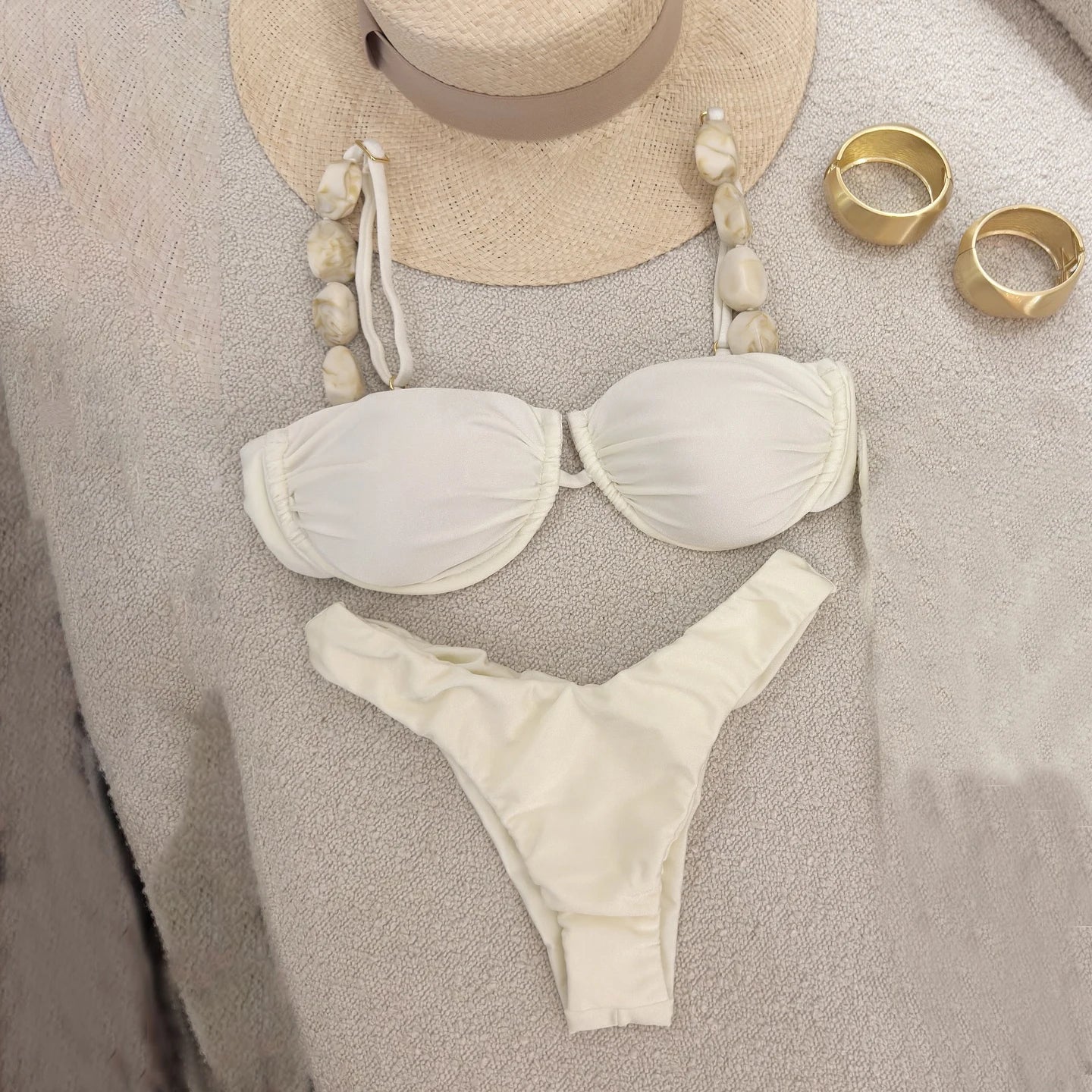 Push Up Bikinis Sexy Women Swimsuit 2025 Female Swimwear Bandeau Biquini Thong Triangle Swimming Suits Halter Bodysuit Beachwear
