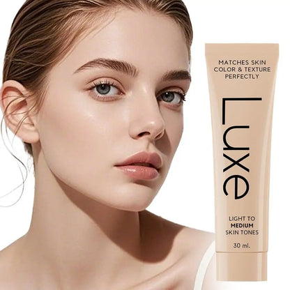 Korean Luxe Color-Adjusting Liquid Foundation Natural Matte Moisturizing Concealer Long Lasting Full Coverage Base Makeup