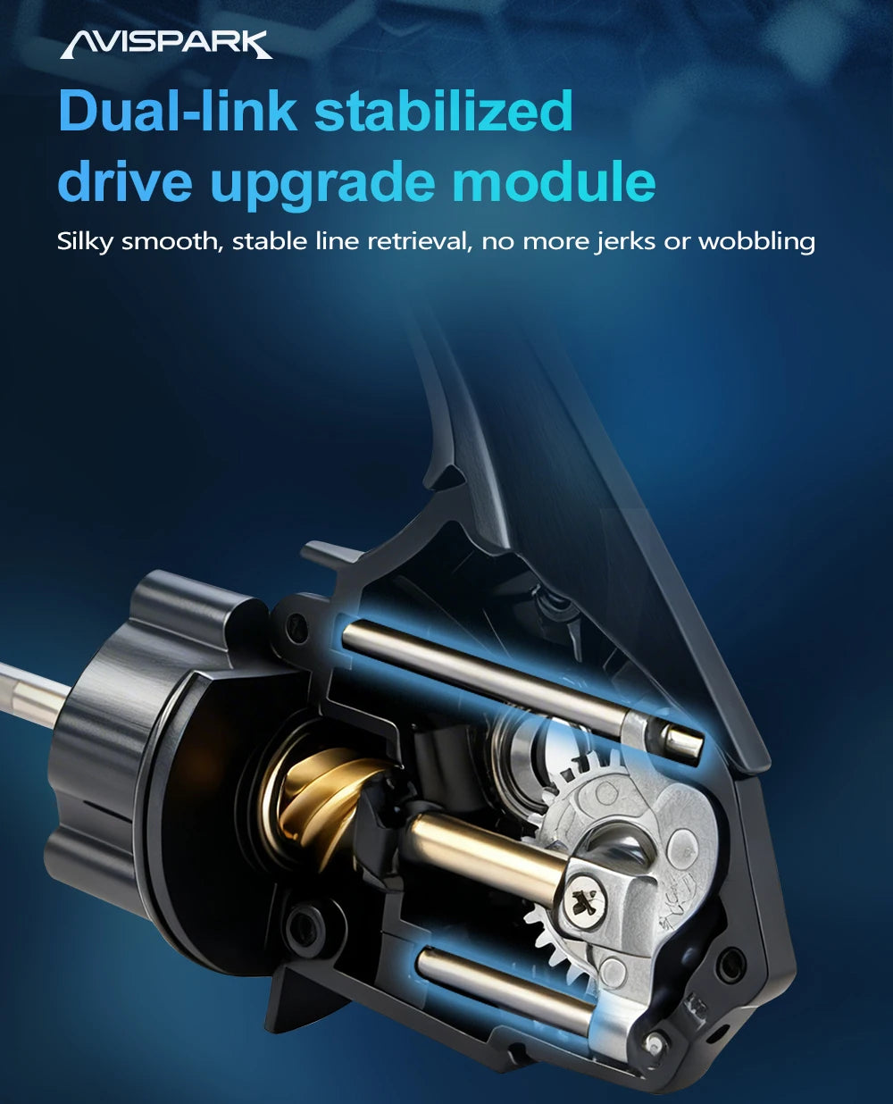 Soloking AVISPARK Spinning Fishing Reel 15KG Max Drag Power 5.2:1 Gear Ratio Ultra-Smooth Spinning Reel for Bass Pike Fishing