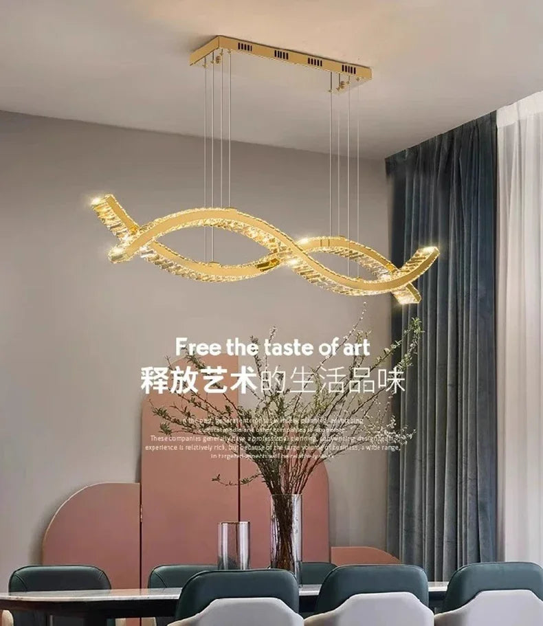 home decorationPendant lights, luxury crystal living room chandelier, dining room Pendant lamp, ceiling light, indoor lighting
