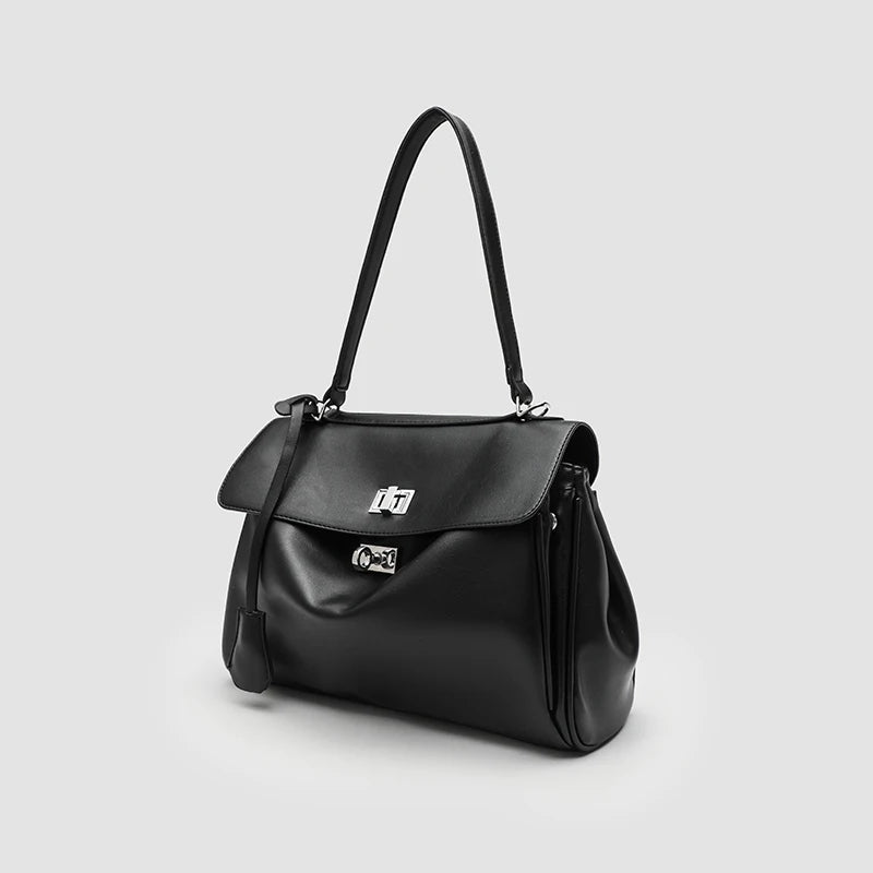 Casual Tote Bags For Women Luxury Designer Handbags And Purses 2024 New In PU Lock Tassel Decoration Large Capacity shoulder Bag