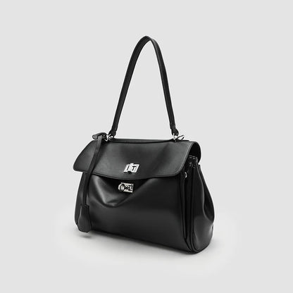 Casual Tote Bags For Women Luxury Designer Handbags And Purses 2024 New In PU Lock Tassel Decoration Large Capacity shoulder Bag