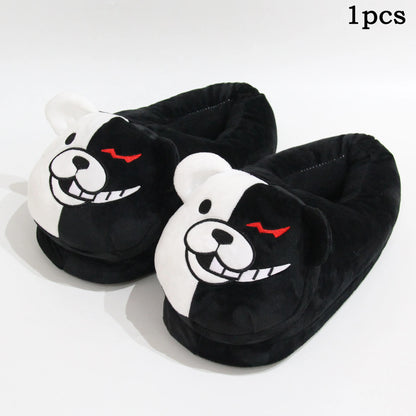 Monokuma Unicorn Kigurumi Pajama Adult Onesie Anime Bear Jumpsuit Black White Animal Pajamas Women Halloween Party Suit Overall