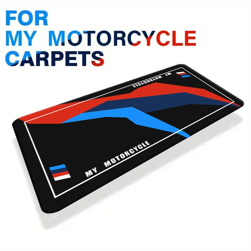 My Motorcycle Parking Carpet, Bedroom Mat, Racing Mat, Display Mat, Non-Slip Dirt-Resistant, Easy to Wash, Size Can Be Customize