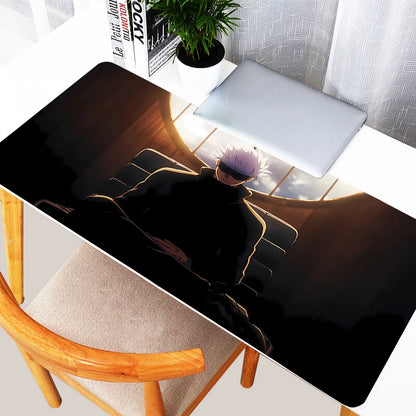 Mouse Pad Laptop Purple Japan Anime Gojo Mousepad XXL Non Slip Keyboard Rug PC J-jujutsu K-kaisen Extended Desk Mat For Boy Gift