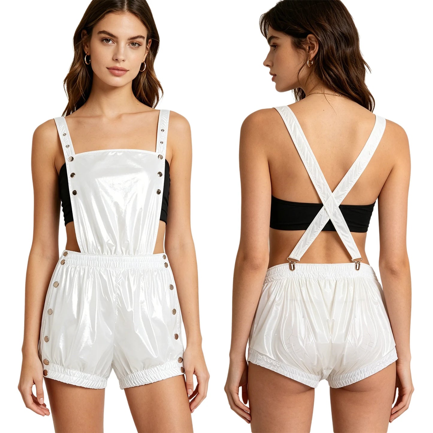Women Men Washable Diaper Cover Sleeveless Waterproof Bodysuit Swimwear Clubwear Elderly Alzheimer Bedridden Adaptive Clothing