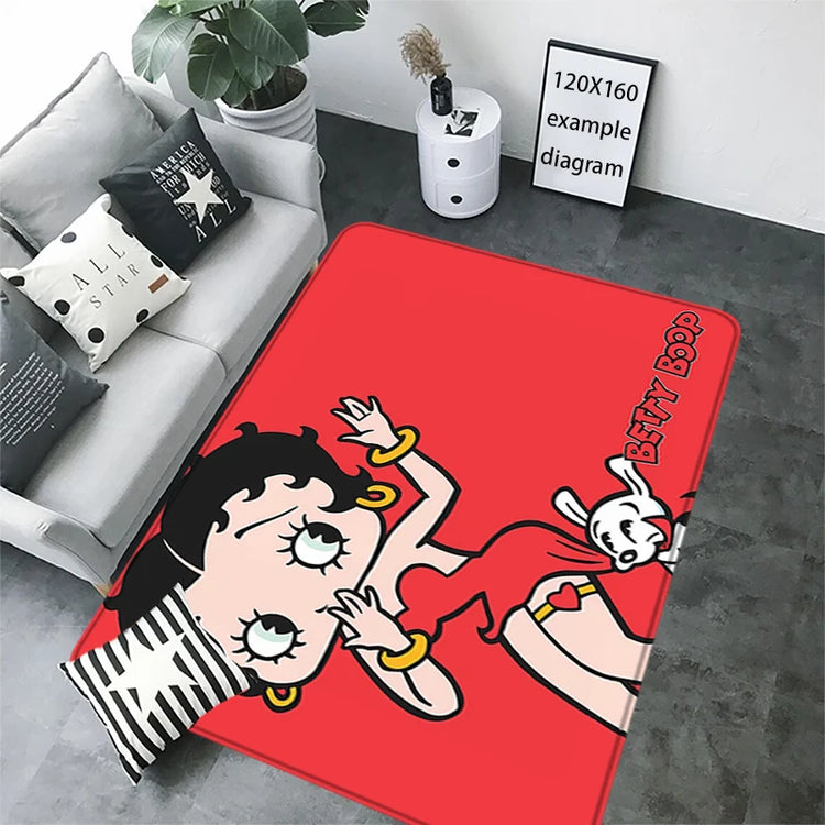 House Entrance Doormat Bettys Boops Hallway Carpet Living Room Rugs Foot Carpets Bathroom Rug Floor Mats Non-slip Home Decor