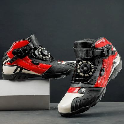 Motorcycle New Knob Adjustment Design Anti-fall Protective Boots Wear Protection Windproof Waterproof Anti-slip New Model