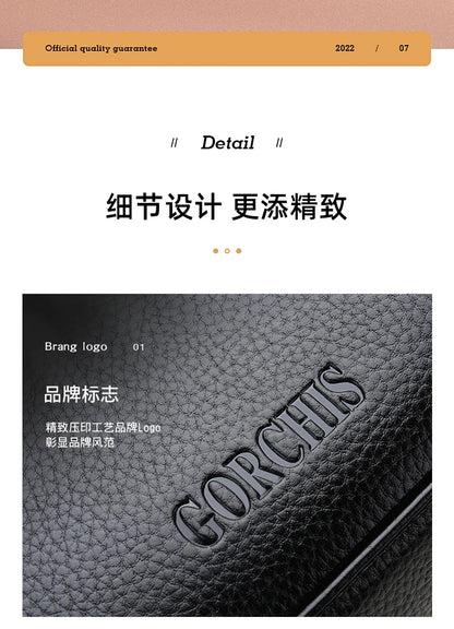 Men's Clutch Bag Fingerprint Lock Anti-theft Large Capacity Clutch Bag Wallet Business Men's Bag