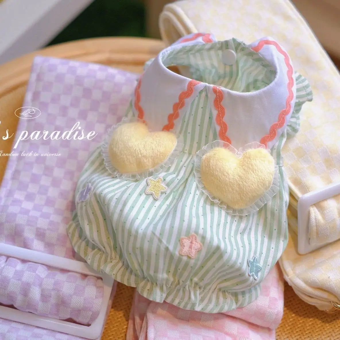 Summer Pet Dog Cat Clothes for Small Dogs Cats Bubble Puppy Princess Striped Dress Cats Kitten Rabbit Clothing Pet Supplies