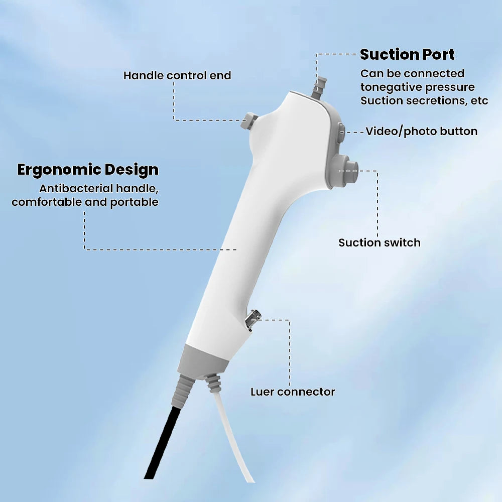 Sinohero Veterinary Endoscope Bronchoscope Nasopharyngoscope 3.8mm Handheld Flexible Endoscopy for Animals