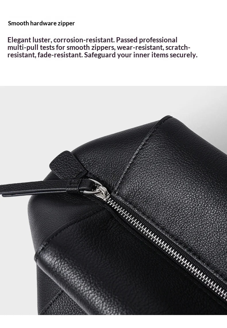 Cow Genuine Leather Underarm Bags Female Fashion Women's Bag Top-grain Leather Shoulder Handbag Ladies Luxury Designer Handbags