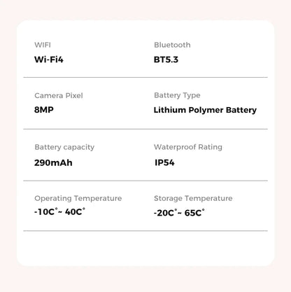 AI Smart Glasses 4KHD Camera 3600mAh Charging Case 120+Language Translation Bluetooth Call Music Sunglasses Outdoor Color Change